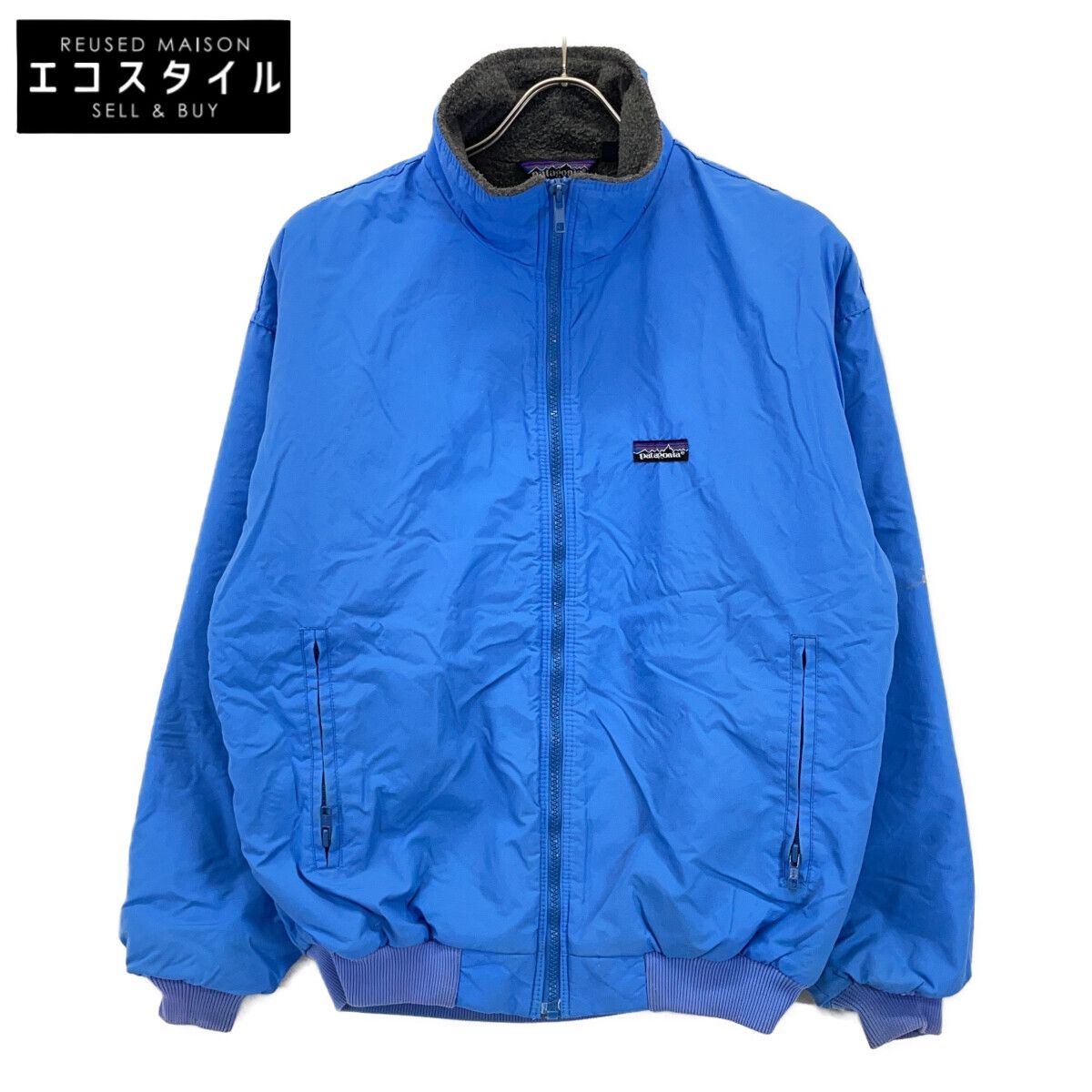 patagonia パタゴニア 80's ﾌﾞﾙｰ ｼｪﾙﾄﾞｼﾝﾁﾗﾅｲﾛﾝｼﾞｬｹｯﾄ 12 - メルカリ
