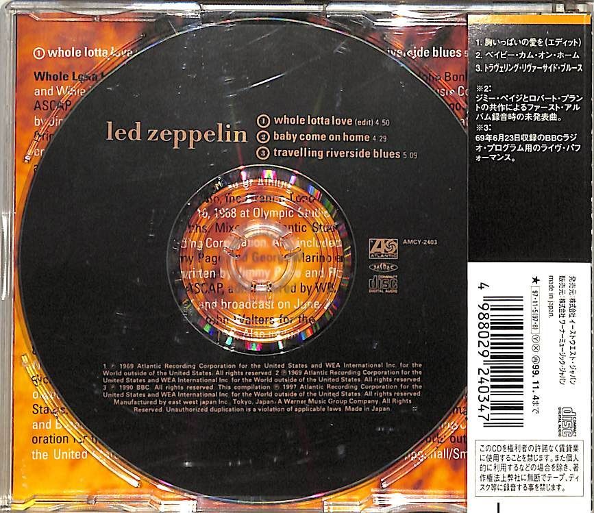 CDS1枚 / レッド・ツェッペリン (LED ZEPPELIN) / Whole Lotta Love 胸