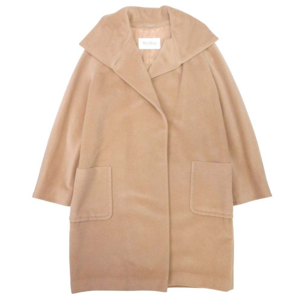 良品 MAX MARA マックスマーラ 白タグ ウール × カシミヤ ロング