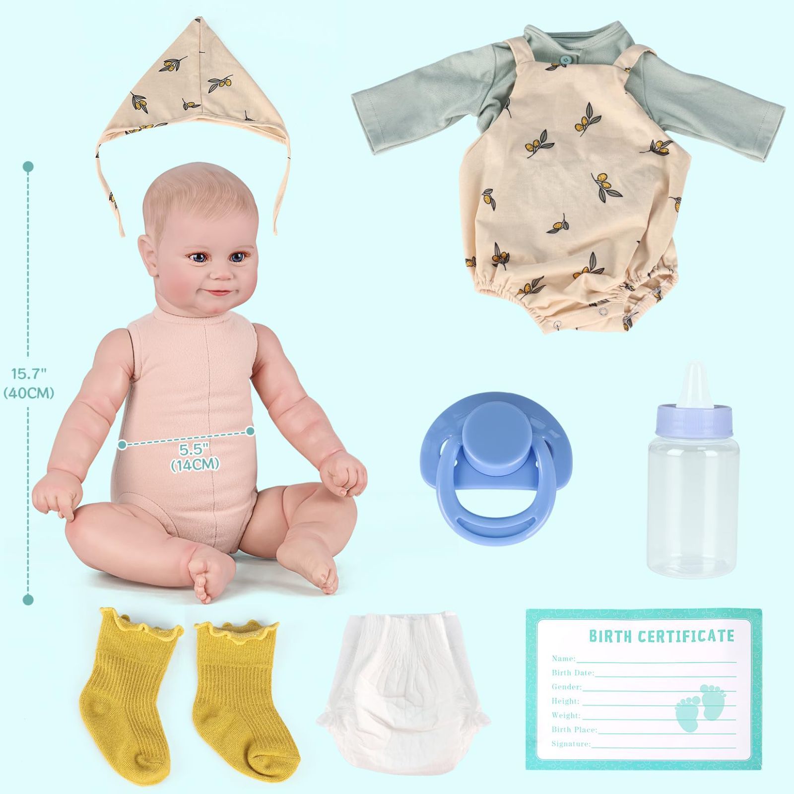 男の子 リアル 赤ちゃん人形 布の体 ベビードール リアルドール baby