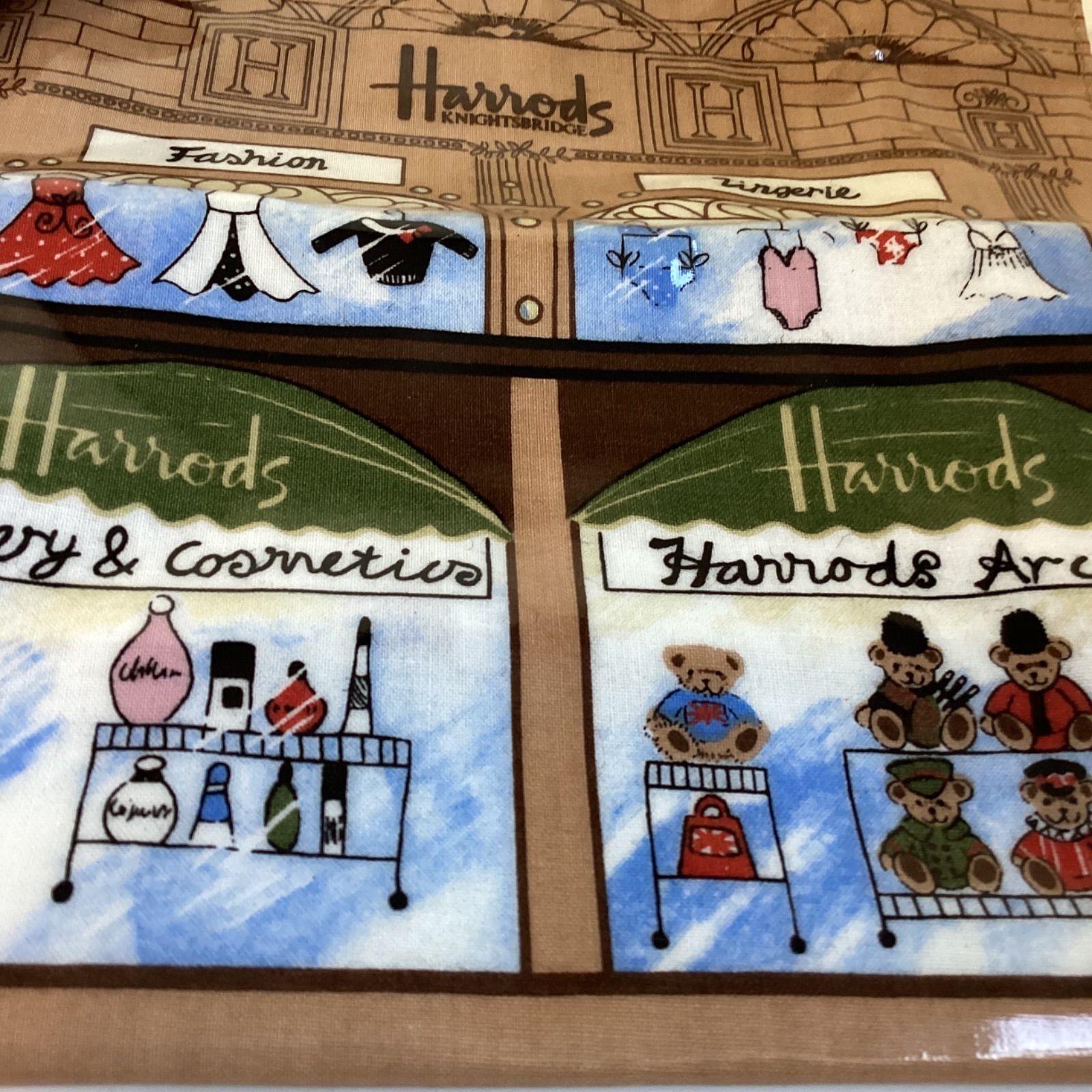 ハロッズ Harrods ショーウィンドウ ウィンドウショッピング 柄 トート 