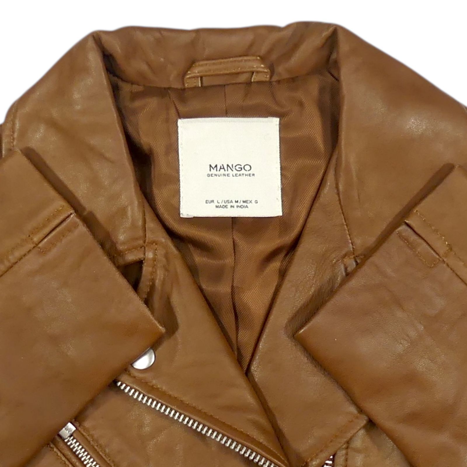 MANGO - 正規品 MANGO本革ライダース MANGO マンゴ ライダースジャケット M 本革 ダブル レディース レザー
