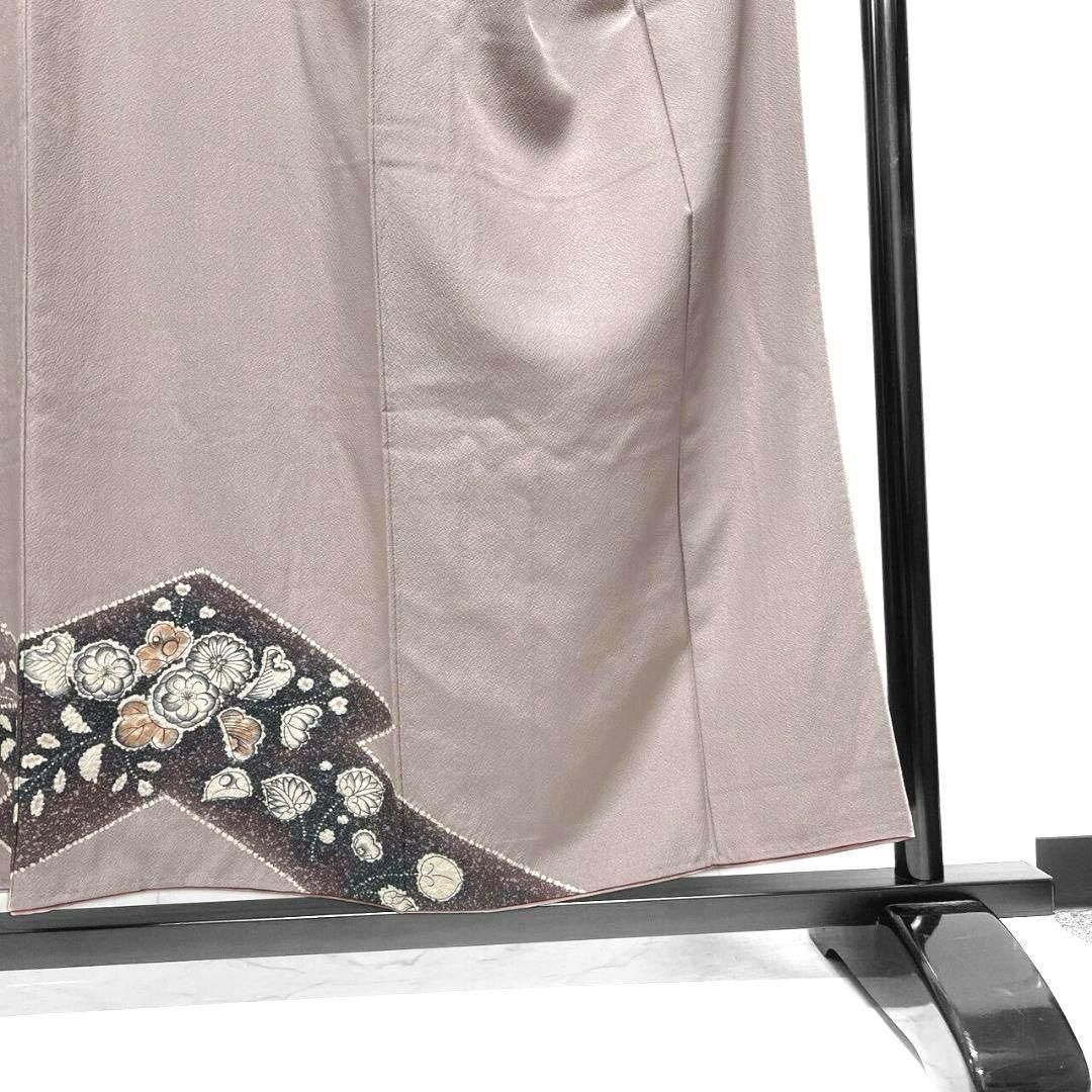 付け下げ　絞り　菱取り　辻ヶ花　くすみピンク　着物　075a p 付け下げ 絞り 菱取り 辻ヶ花 くすみピンク 着物 075a p - メルカリ