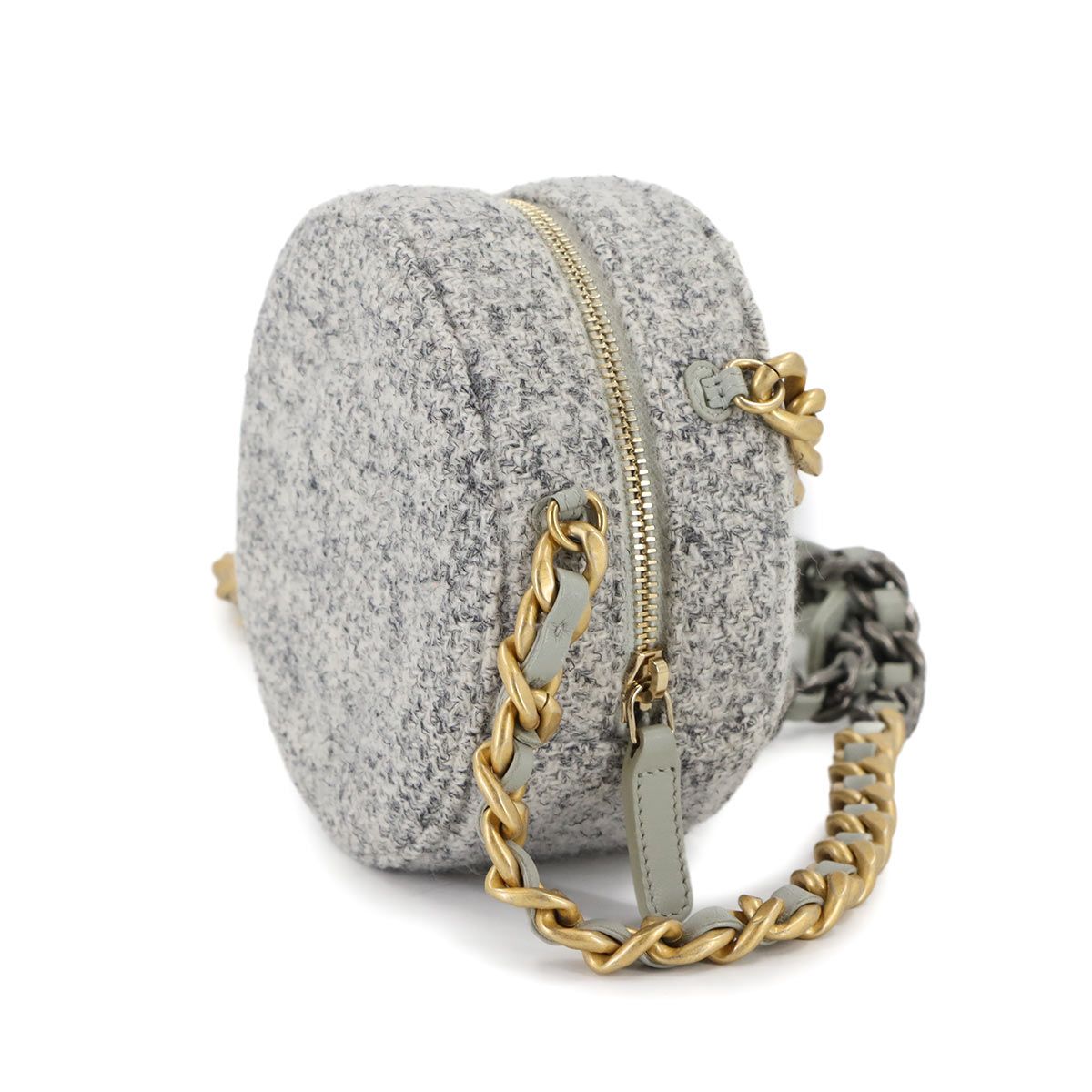 新品同様 シャネル CHANEL 19 ラウンド クラッチ チェーン ショルダー 
