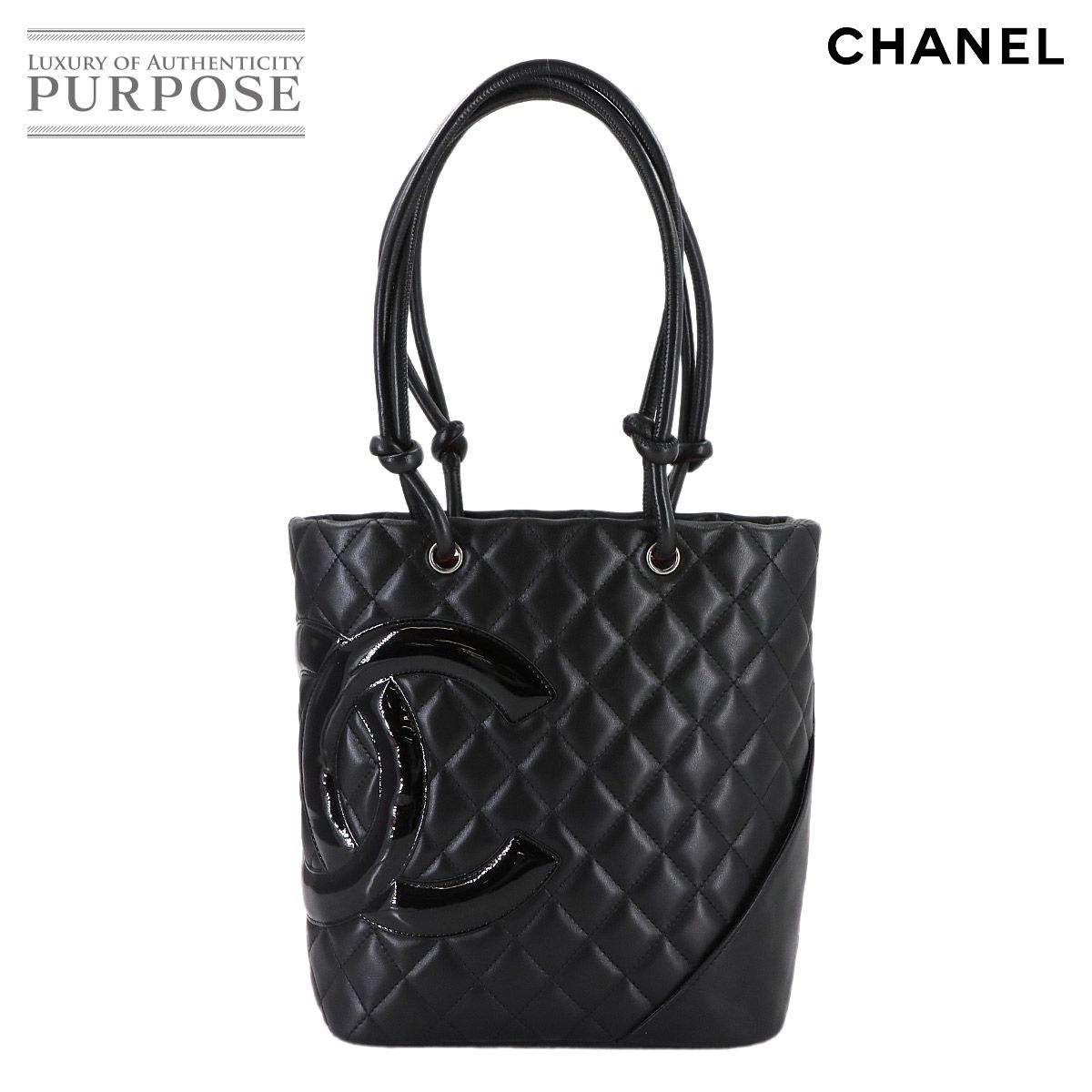 新品同様 シャネル CHANEL カンボンライン ミディアム トート バッグ