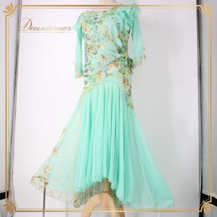 社交ダンス 衣装 スタンダード 上下セット ツーピース レッスンウェア