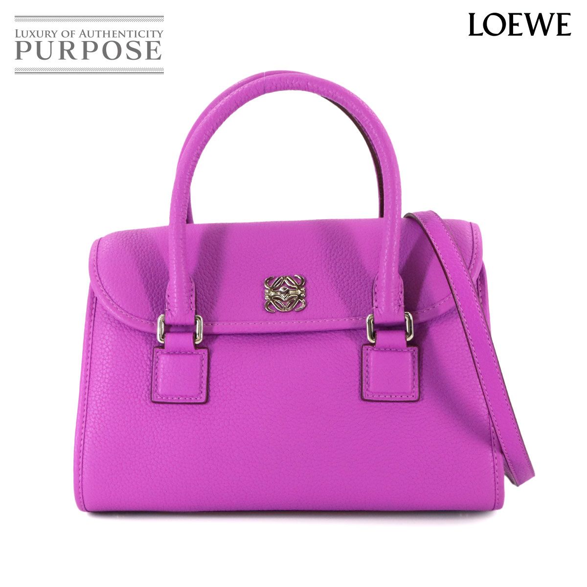 新品同様 ロエベ LOEWE アラモ 28 2way ハンド ショルダー バッグ 