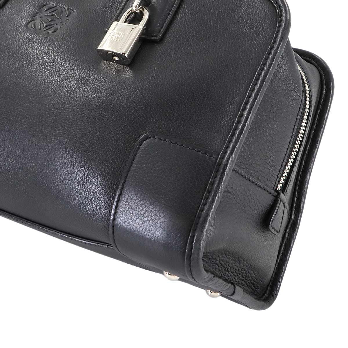 ロエベ LOEWE アマソナ 28 ハンド バッグ レザー ブラック 352.79.A03 
