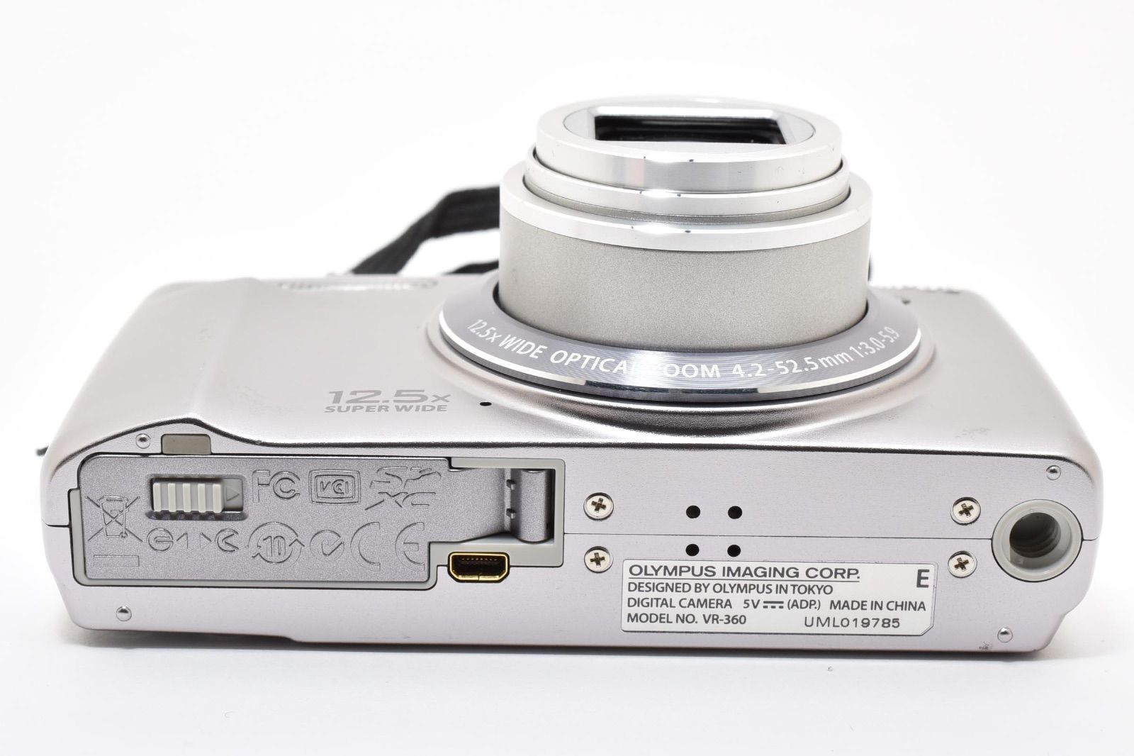 美品】オリンパス OLYMPUS VR-360 シルバー コンパクトデジタルカメラ