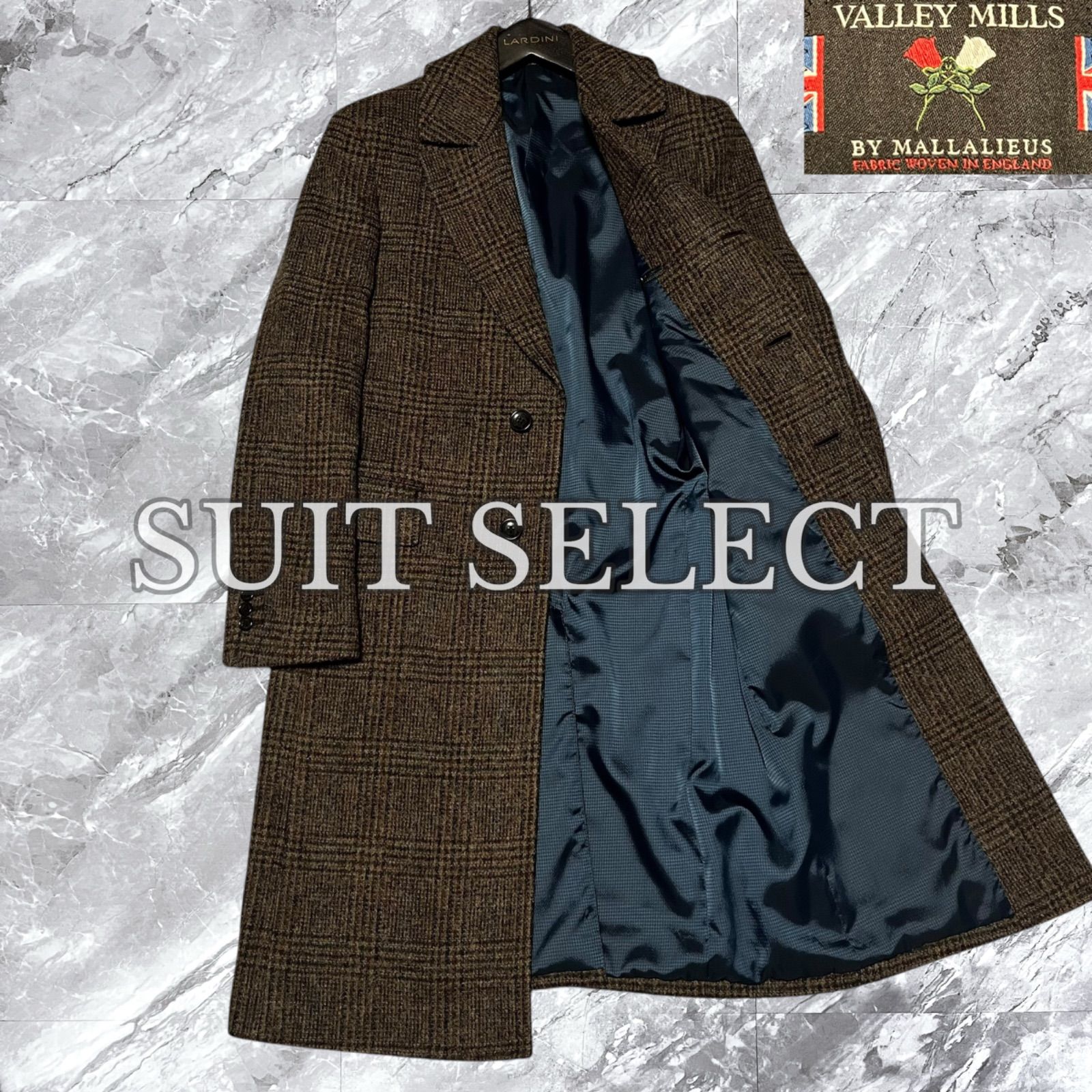 【極美品】スーツセレクト　ウールチェスターコート 極美品 SUIT SELECT スーツセレクト MALLALIEUS VALLEY MILLS