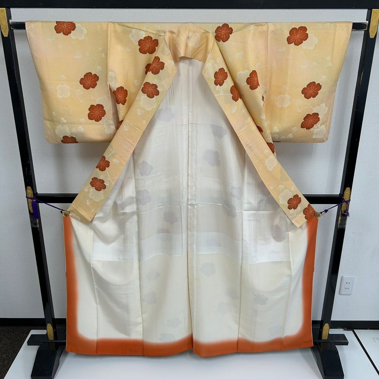 【ミヒャエル様❤️昭和レトロ ヴィンテージ モガファッション 着物 正絹小紋】 小紋 草花の上品な染め 正絹 着物 MK-3530 - メルカリ