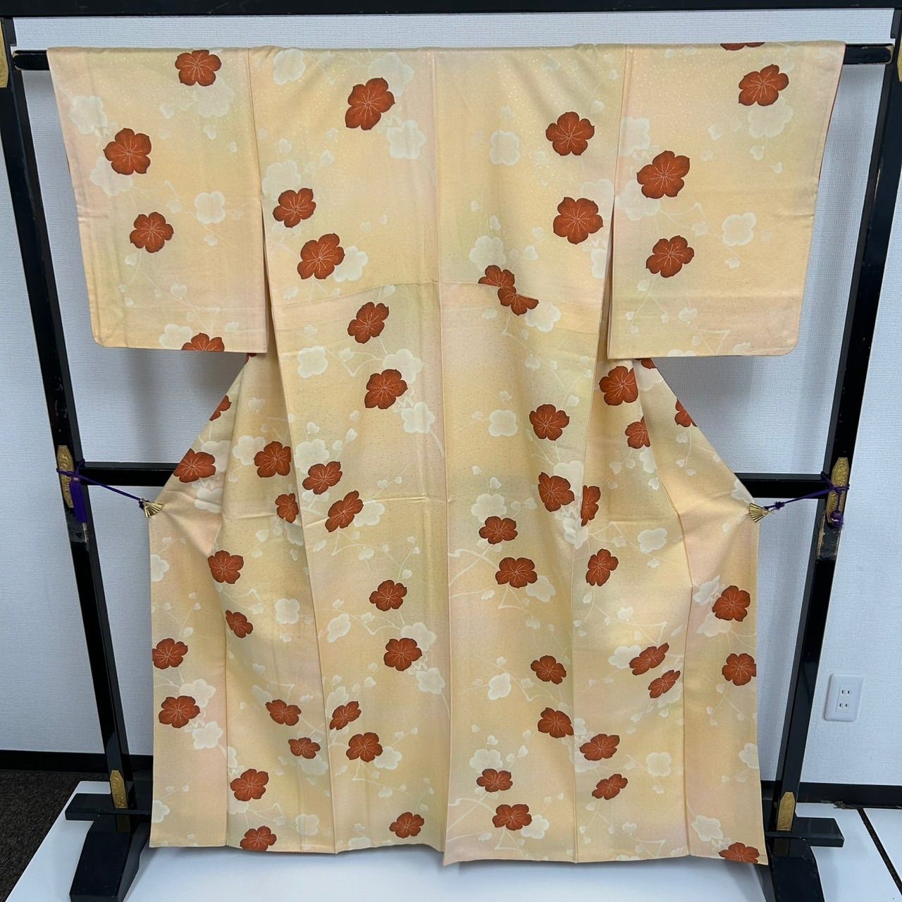 【ミヒャエル様❤️昭和レトロ ヴィンテージ モガファッション 着物 正絹小紋】 小紋 草花の上品な染め 正絹 着物 MK-3530 - メルカリ