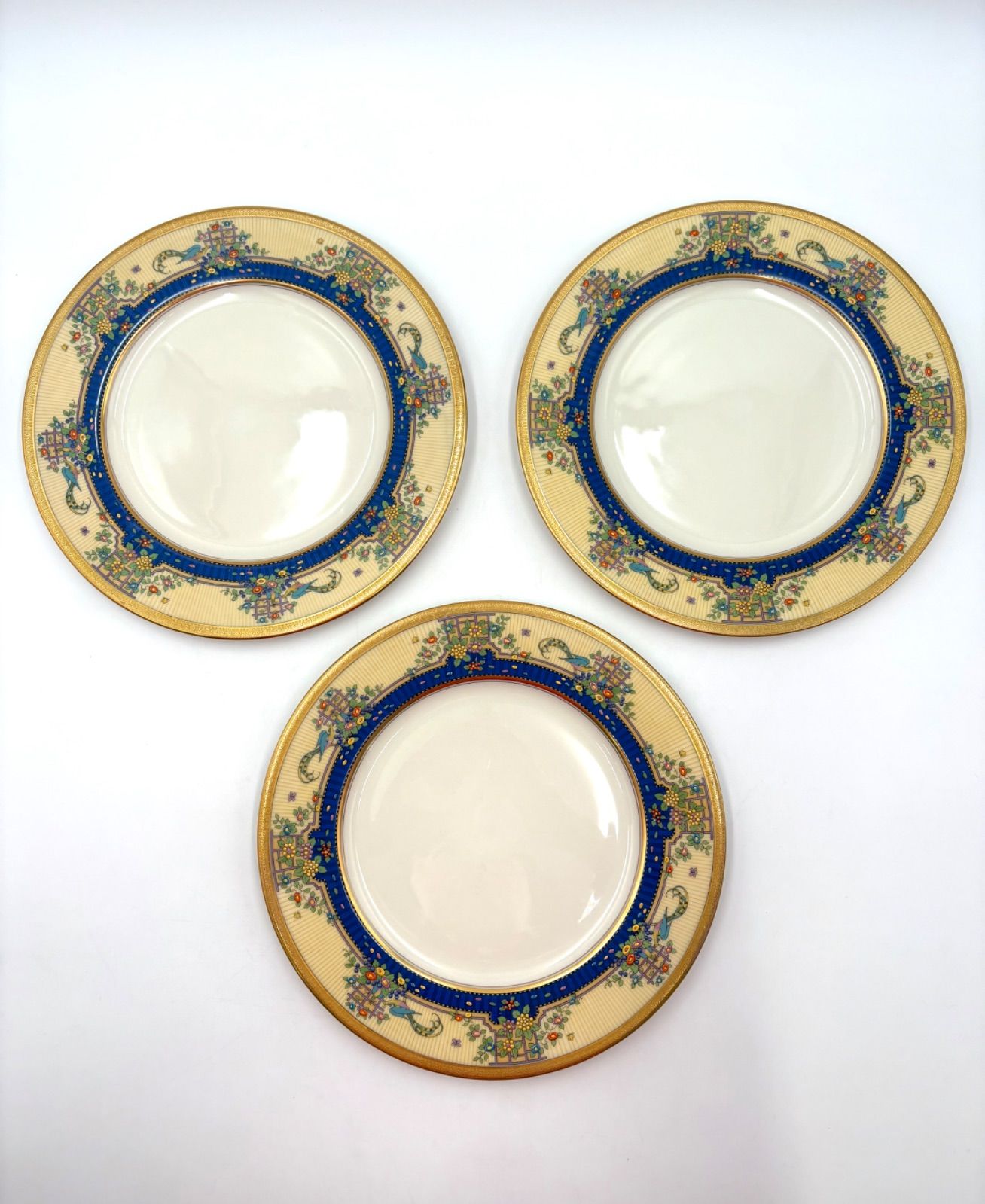 LENOX レノックス X 94 ゴールデンピーコック ディナープレート 手描き 金彩 26.5 cm プレート セット