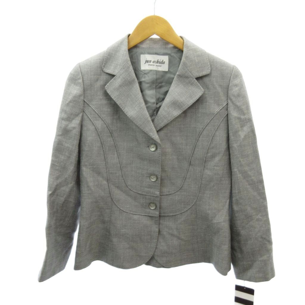 ジュンアシダ jun ashida タグ付き テーラードジャケット 背抜き
