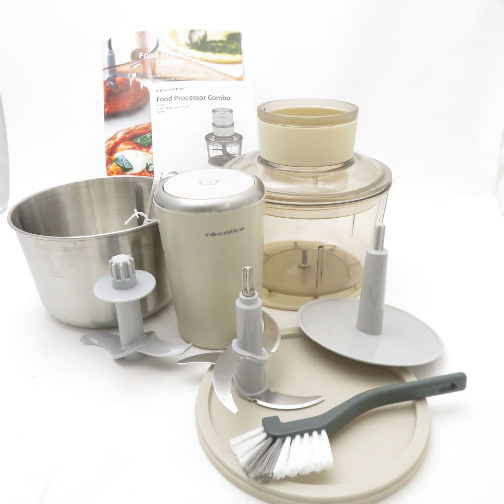 recolte レコルト RCP-6 フードプロセッサー コンボ クリームホワイト