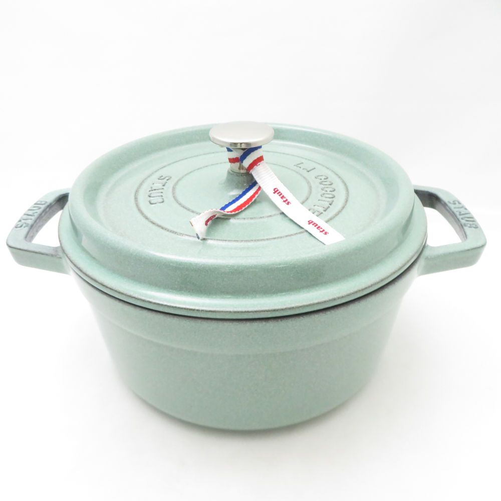 未使用 STAUB ストウブ ピコ ココット ラウンド 両手鍋 鋳物ホーロー