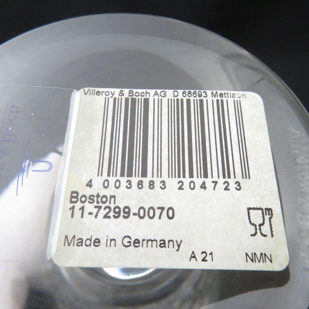  ♥ Villeroy-Boch ビレロイ＆ボッホ ボストン シャンパングラス 4客 セット フルート シャンパーニュ クリア コップ グラス コップ グラス 酒器
