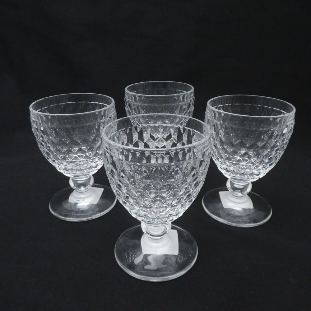 ♥ Villeroy-Boch ビレロイ＆ボッホ ボストン ワイングラス 4客 セット クリア H 12