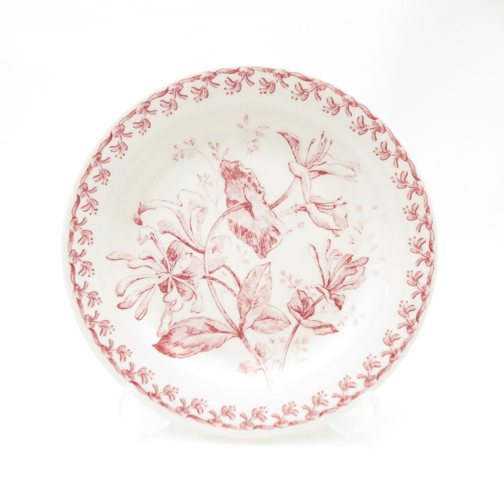 未使用 Gien ジアン Chevrefeuille スイカズラ 中皿 2枚 ペア 16cm