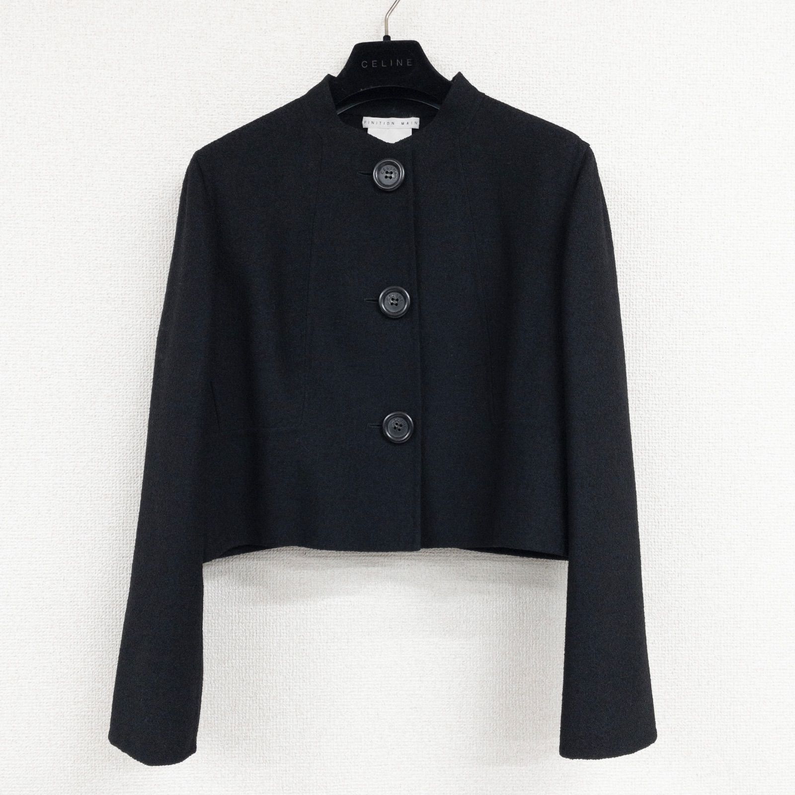 CELINE セリーヌ セットアップ ダブルフェイス ジャケット スカート 黒