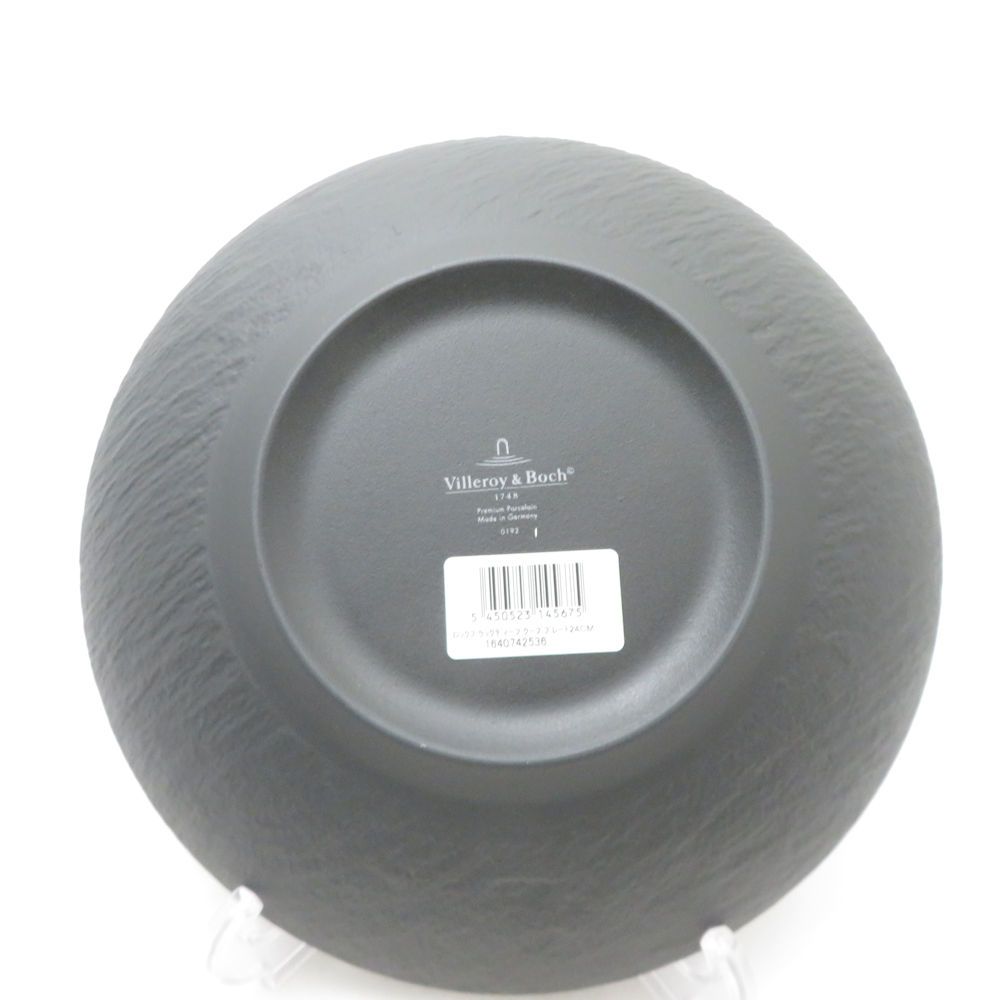  ♥ Villeroy-Boch ビレロイ＆ボッホ マニファクチャーROCK ロック 深皿 硬質陶器 セット 24㎝ディープクーププレート 食卓 皿 食器