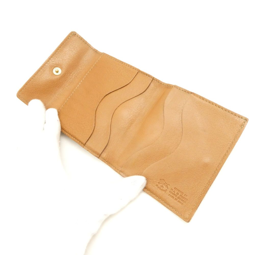 美品 IL BISONTE イルビゾンテ 二つ折り財布 スクエアレザーウォレット サイフ レディース AM7968 美品 IL BISONTE イルビゾンテ 二つ折り財布 スクエアレザーウォレット