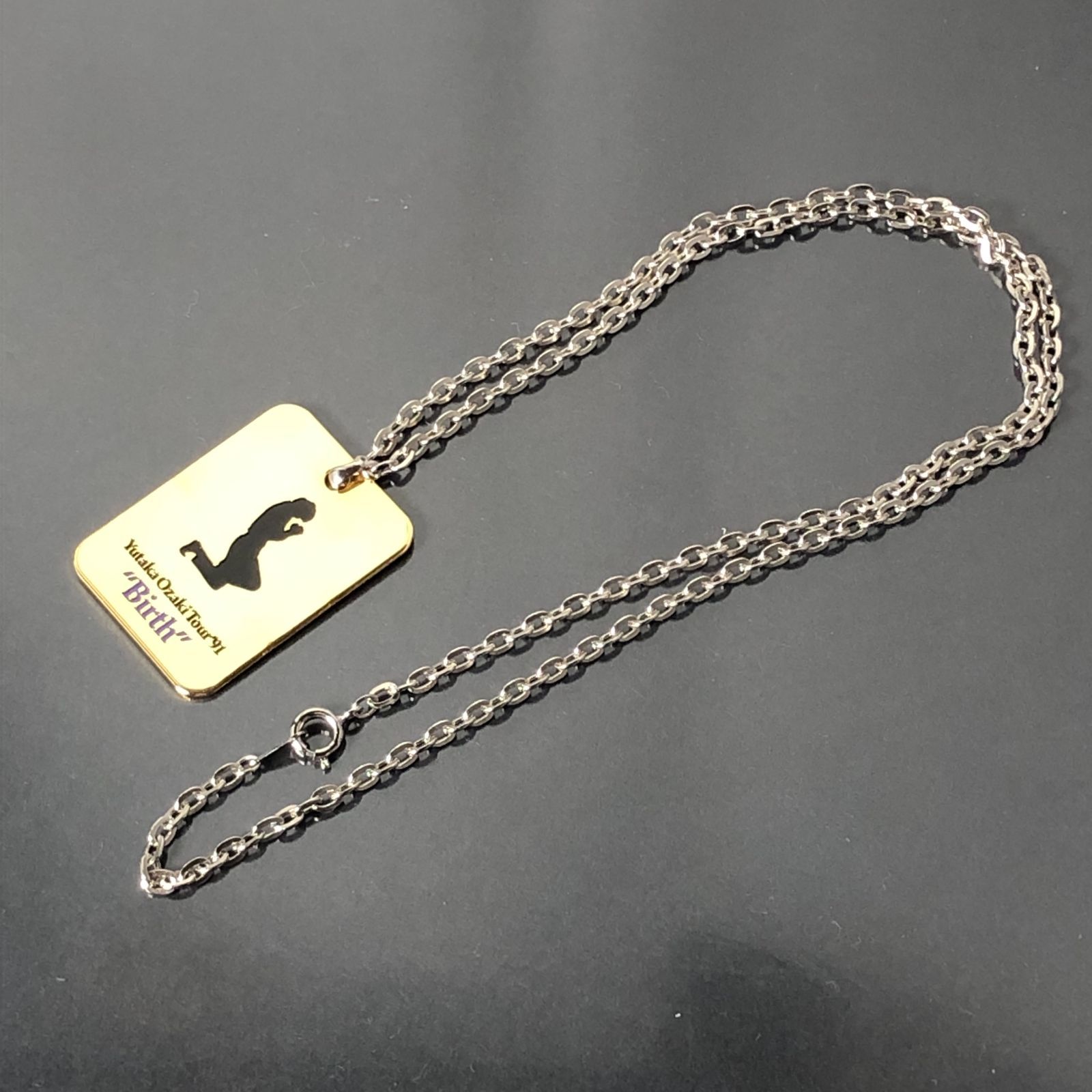 ネックレス 尾崎豊 Tour'91 Birth OZAKI BIRTH バース ゴールドカラー