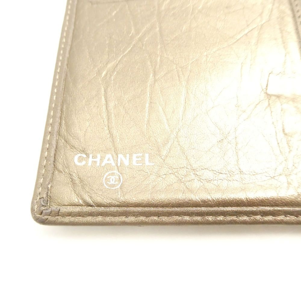CHANEL シャネル カンボンライン 長財布 ココマーク メタリック サイフ レディース AM7907 CHANEL シャネル カンボンライン 長財布 ココマーク メタリック サイフ