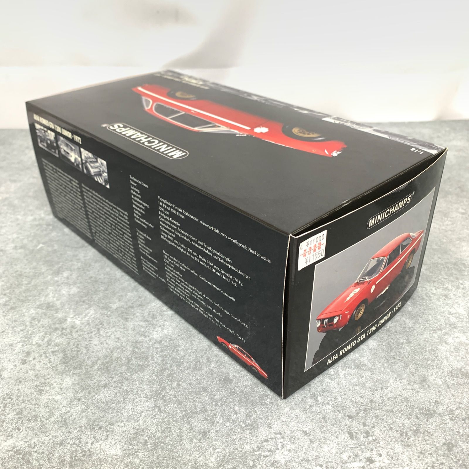 未使用品】MINI CHAMPS ミニチャンプス 1/18 ALFA ROMEO GTA 1300