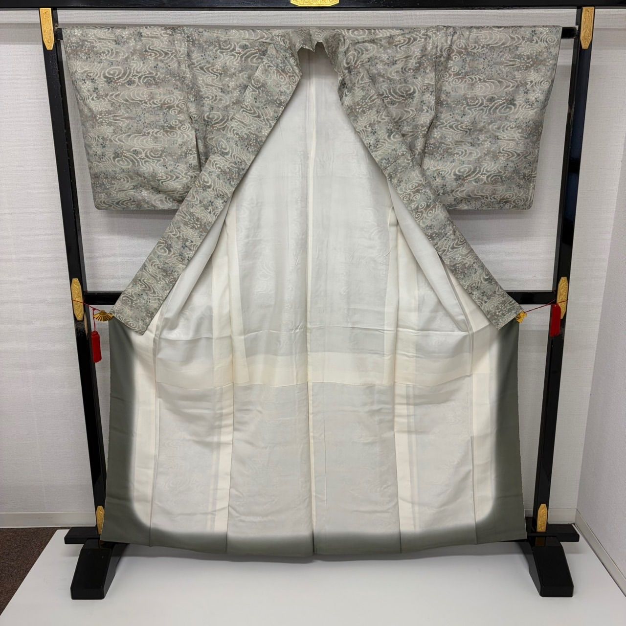 本場大島紬 白大島紬 正絹 一元式 美しい絣 袷 着物 MK-3345 - メルカリ