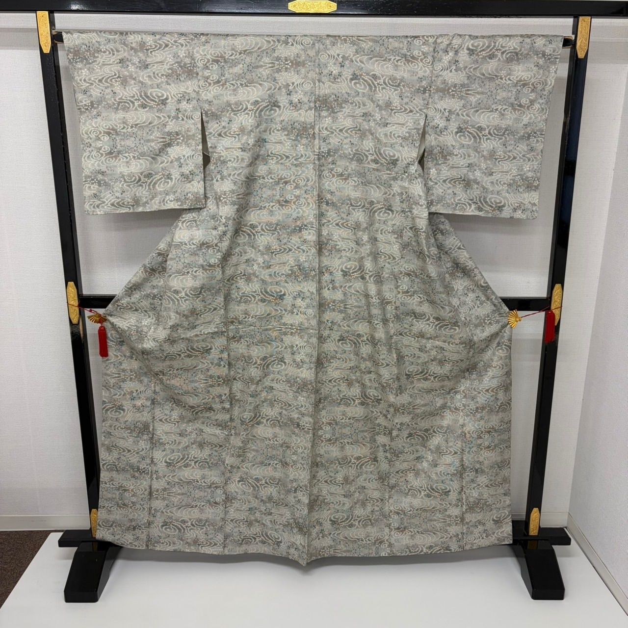 本場大島紬 白大島紬 正絹 一元式 美しい絣 袷 着物 MK-3345 - メルカリ