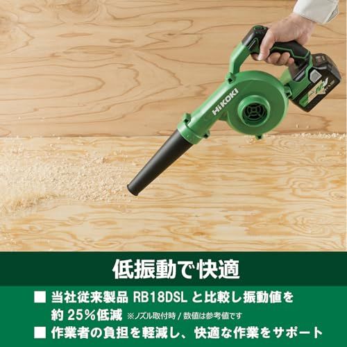  迅速に発送 HiKOKI ハイコーキ 14.4 V 18 兼用 充電式 ブロワ 大風量 低振動 風量3段切替 無段変速スイッチ 蓄電池 充電器 RB DC NN グリーン|ブラック 1 d 9 8 c 75 その他 キッチン 食器