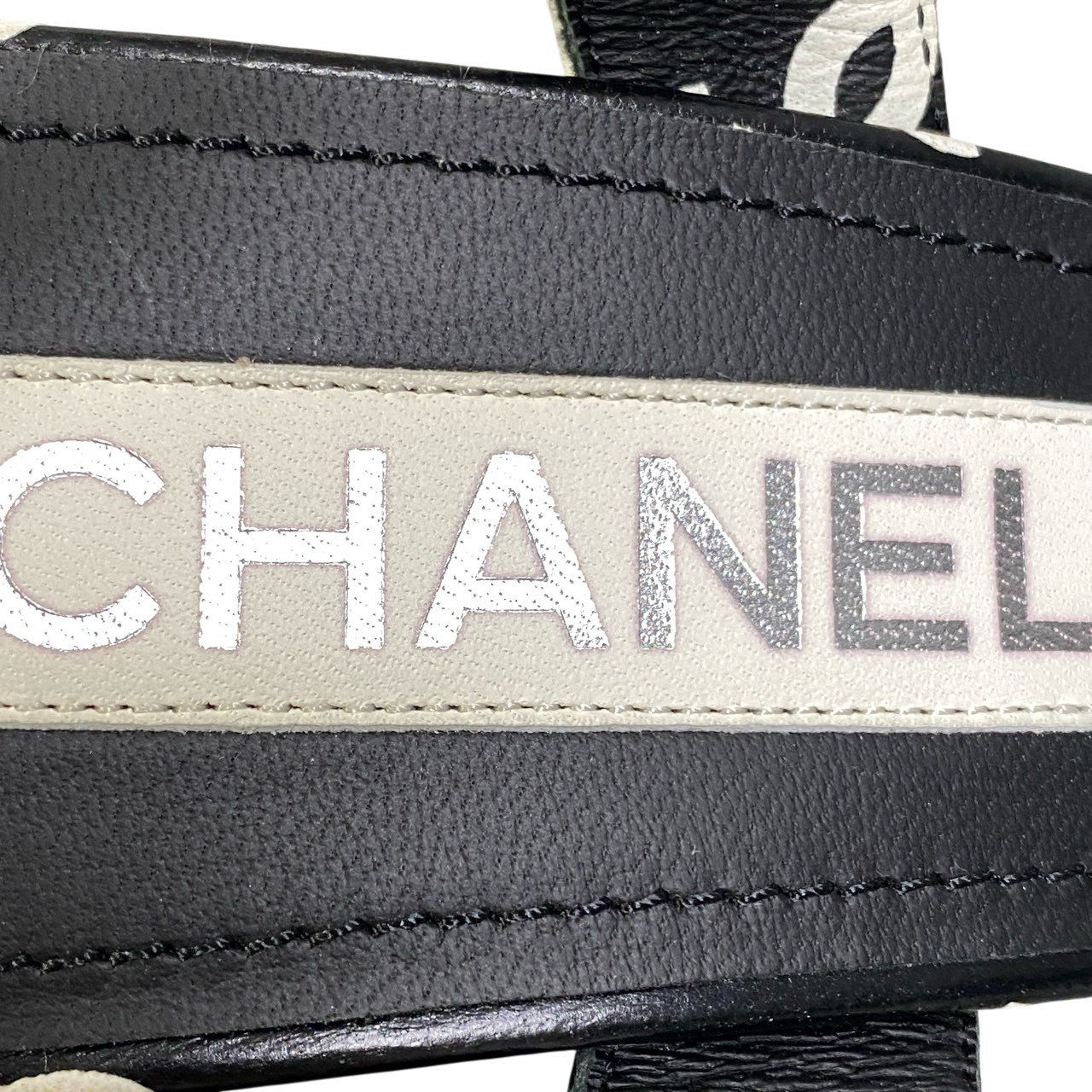 2a23 《美品》 CHANEL シャネル ココプリント プラットフォーム