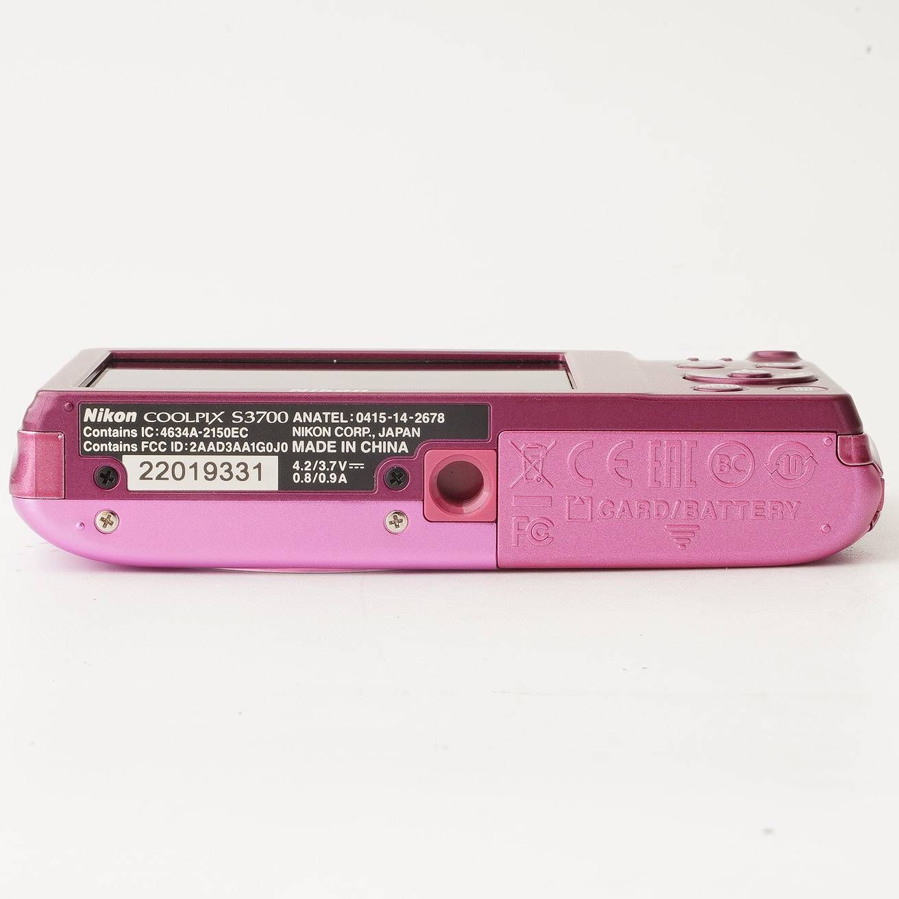 ニコン Nikon COOLPIX S3700 ピンク 8x 光学ズーム - メルカリ