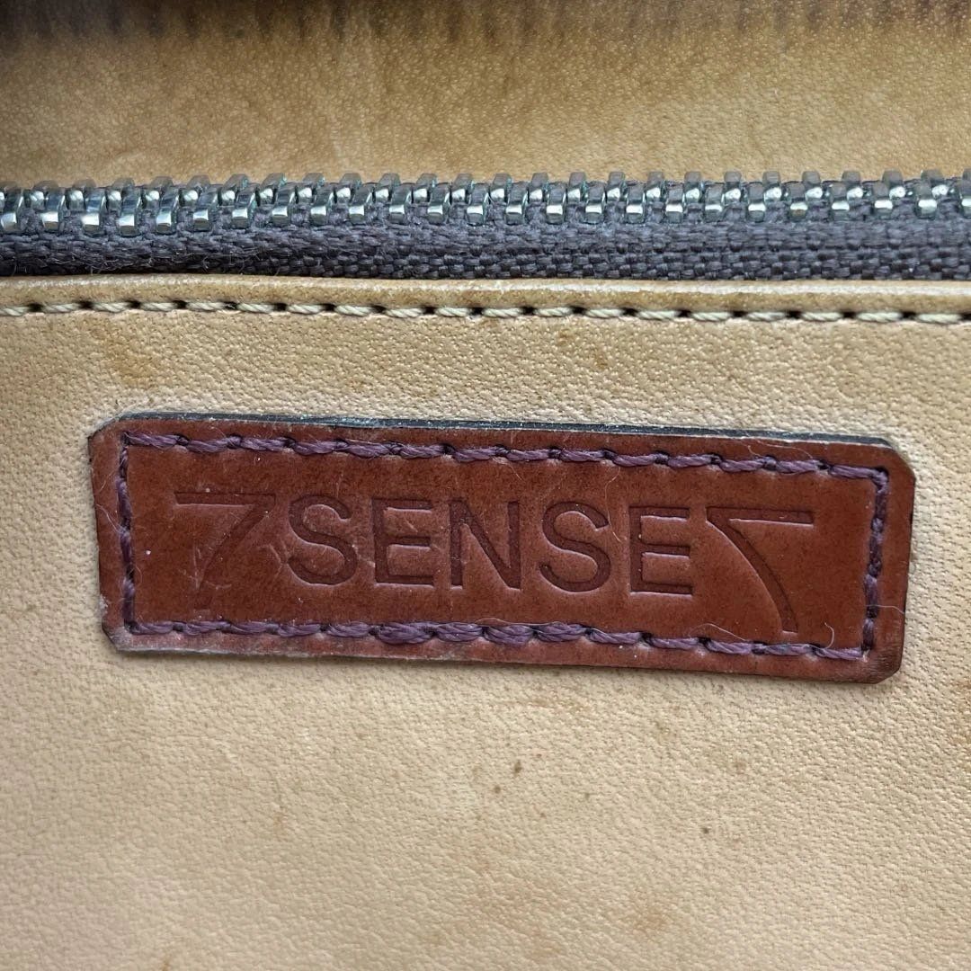 7sense 長財布　ホーウィン　バックスタンプ 7SENSE HORWEENシェルコードバン ロゴスタンプ TOPターコイズ