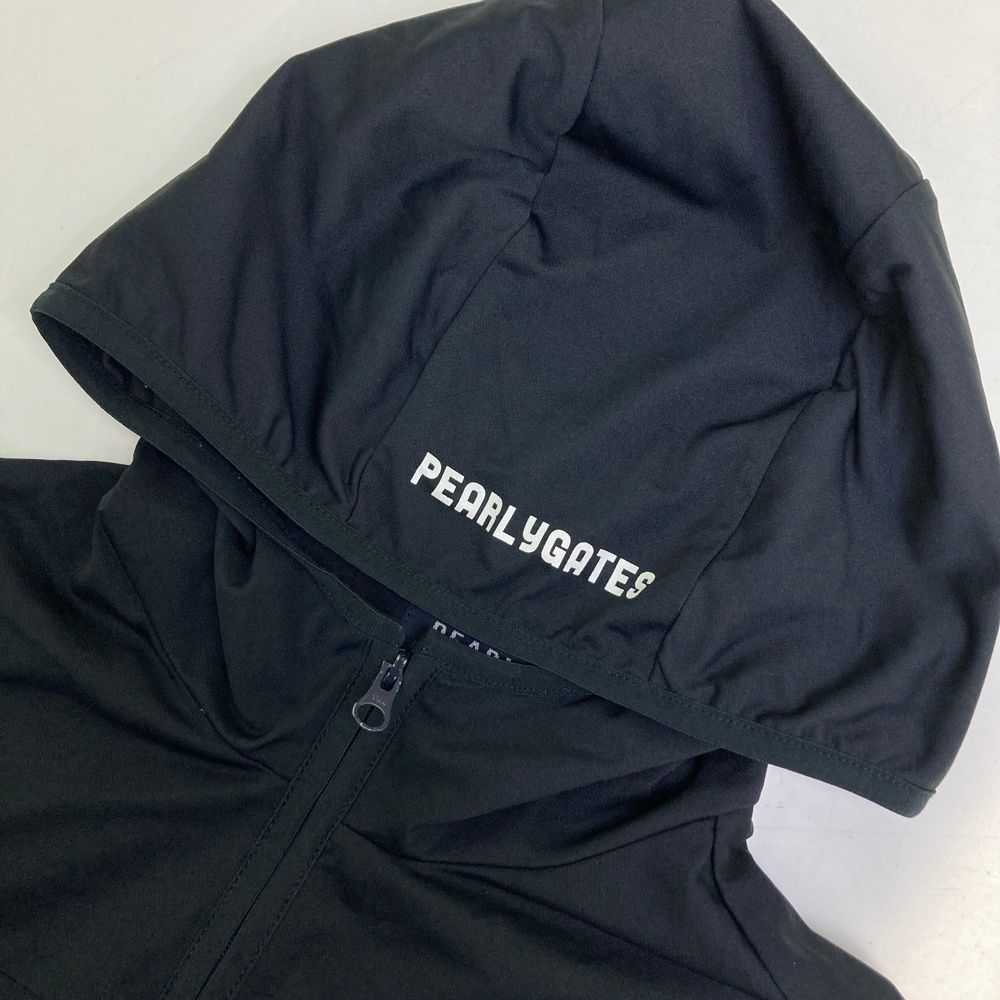 サイズ：0 PEARLY GATES パーリーゲイツ ジップパーカー ブラック系