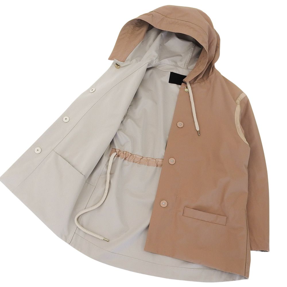 超美品 ムーレー MooRER ウール混ナイロン フーデッドジャケット  