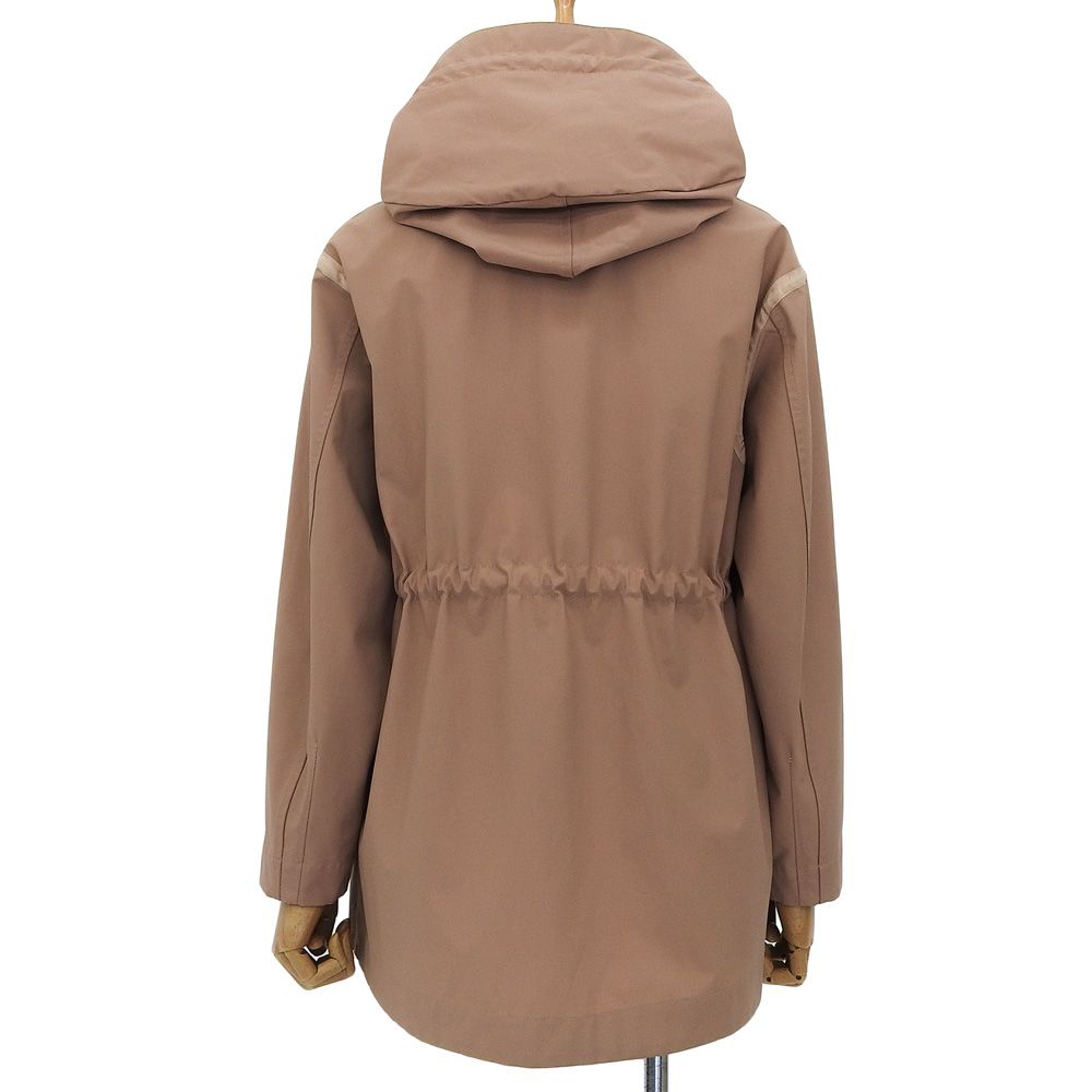 超美品 ムーレー MooRER ウール混ナイロン フーデッドジャケット  