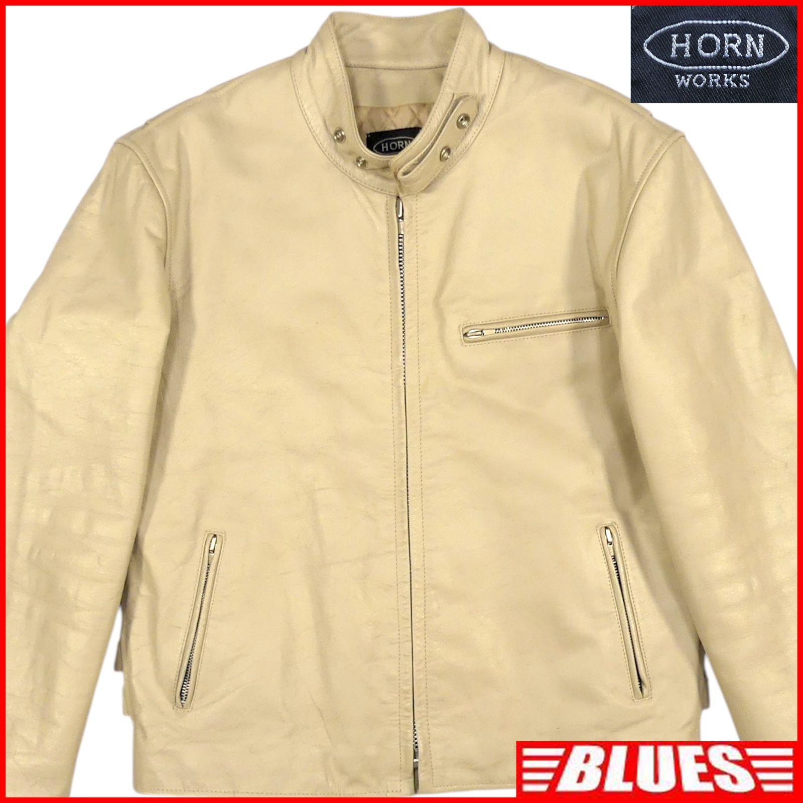 HORN WORKS ホーンワークス ライダースジャケット XXL 本革 シングル