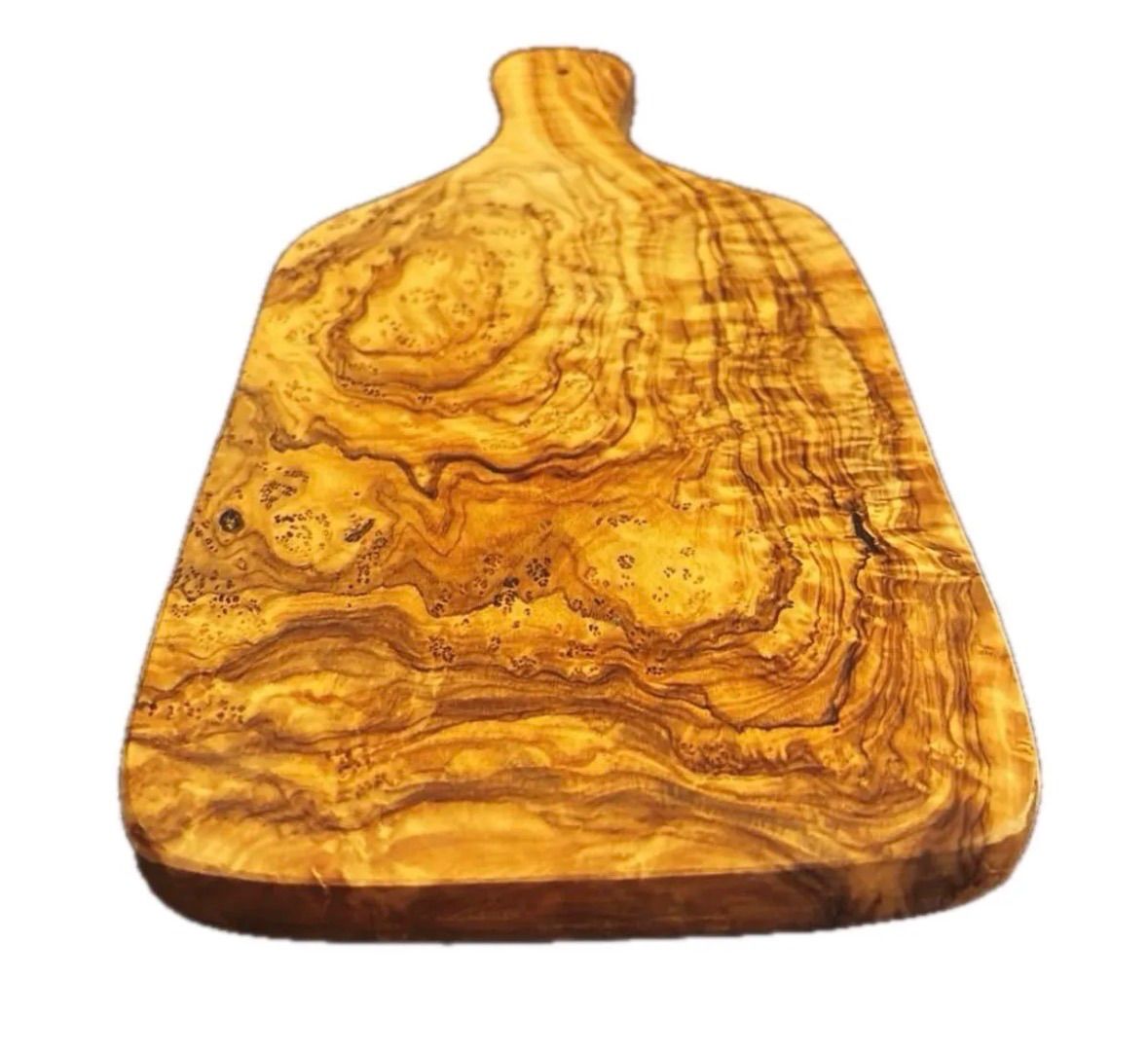 AfricanSquare】オリーブハンドルカッティングボードL ハンドメイド