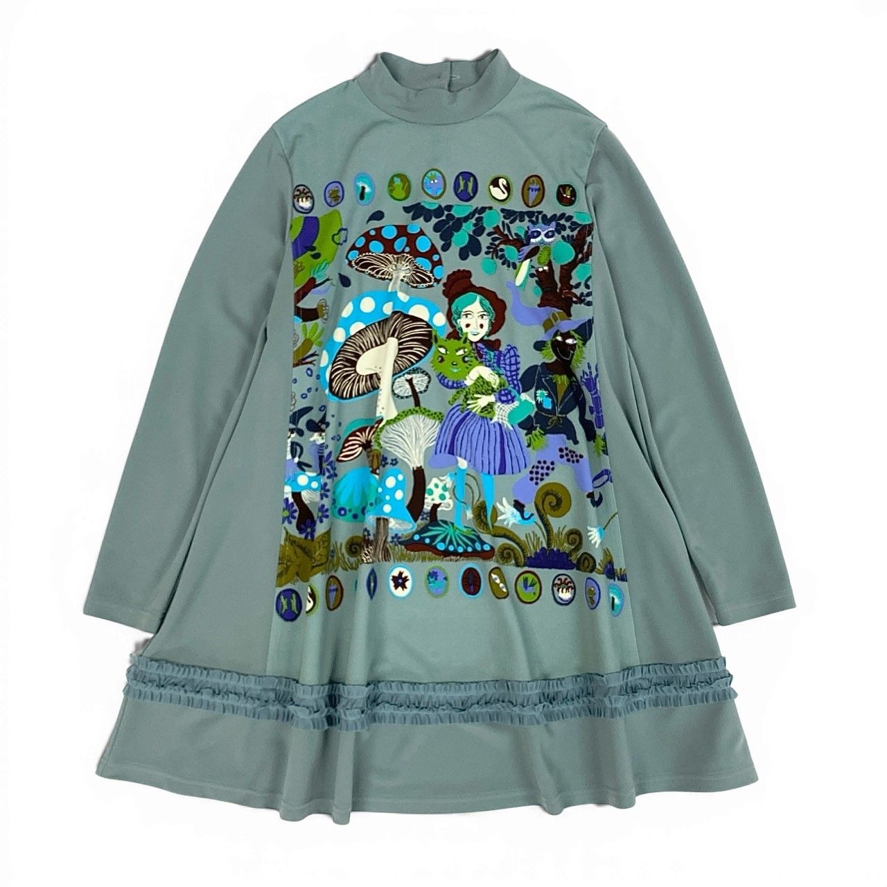 81a23 TOKUKO 1er VOL トクコプルミエヴォル 長袖ワンピース Aライン