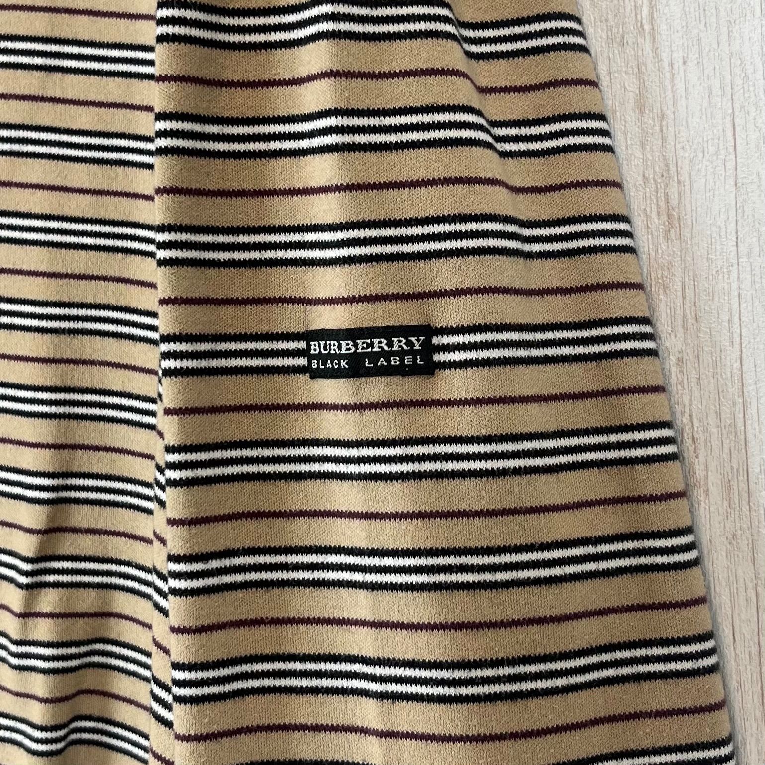 BURBERRY BLACK LABEL バーバリーブラックレーベル ボーダー 総柄 