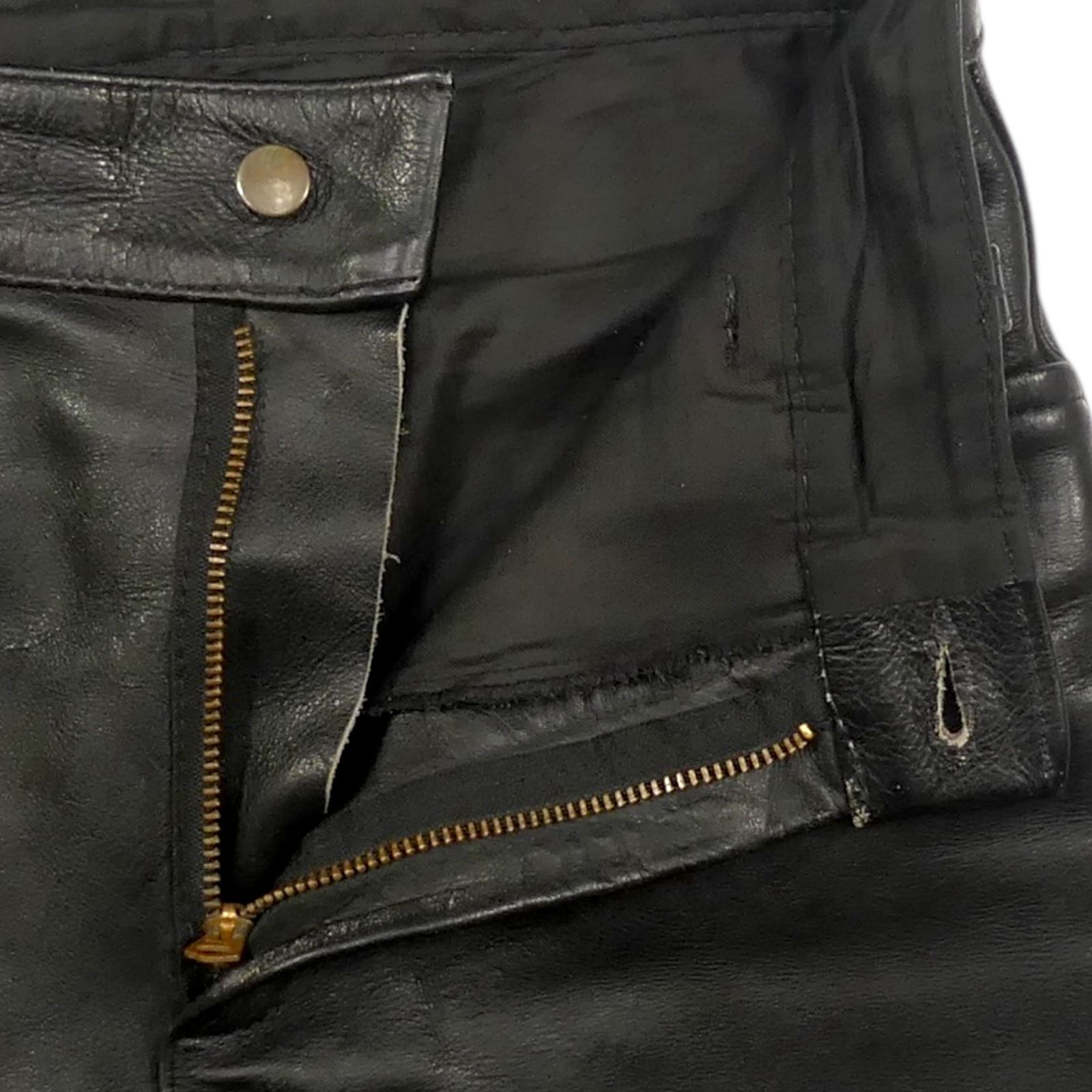 Vanson バンソン レザーパンツ W33 本革 メンズ 革パンツ 本皮 USA製