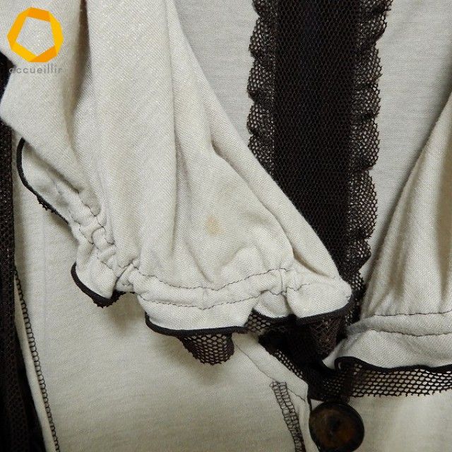 anc エイココンドウ EIKO KONDO フード付き ベスト ジレ 42 ベージュ