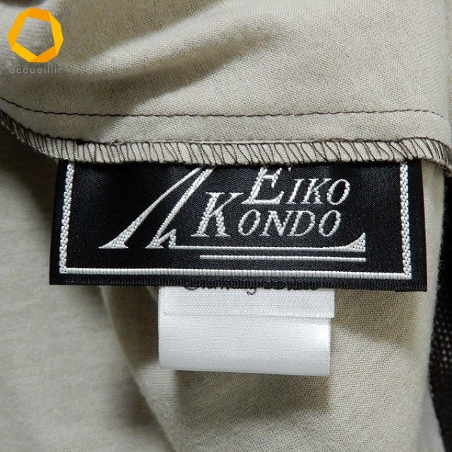 anc エイココンドウ EIKO KONDO フード付き ベスト ジレ 42 ベージュ