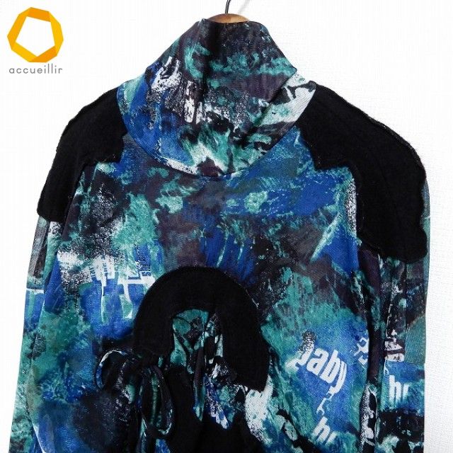 anc エイココンドウ EIKO KONDO カットソー 42 青系 変形 異素材