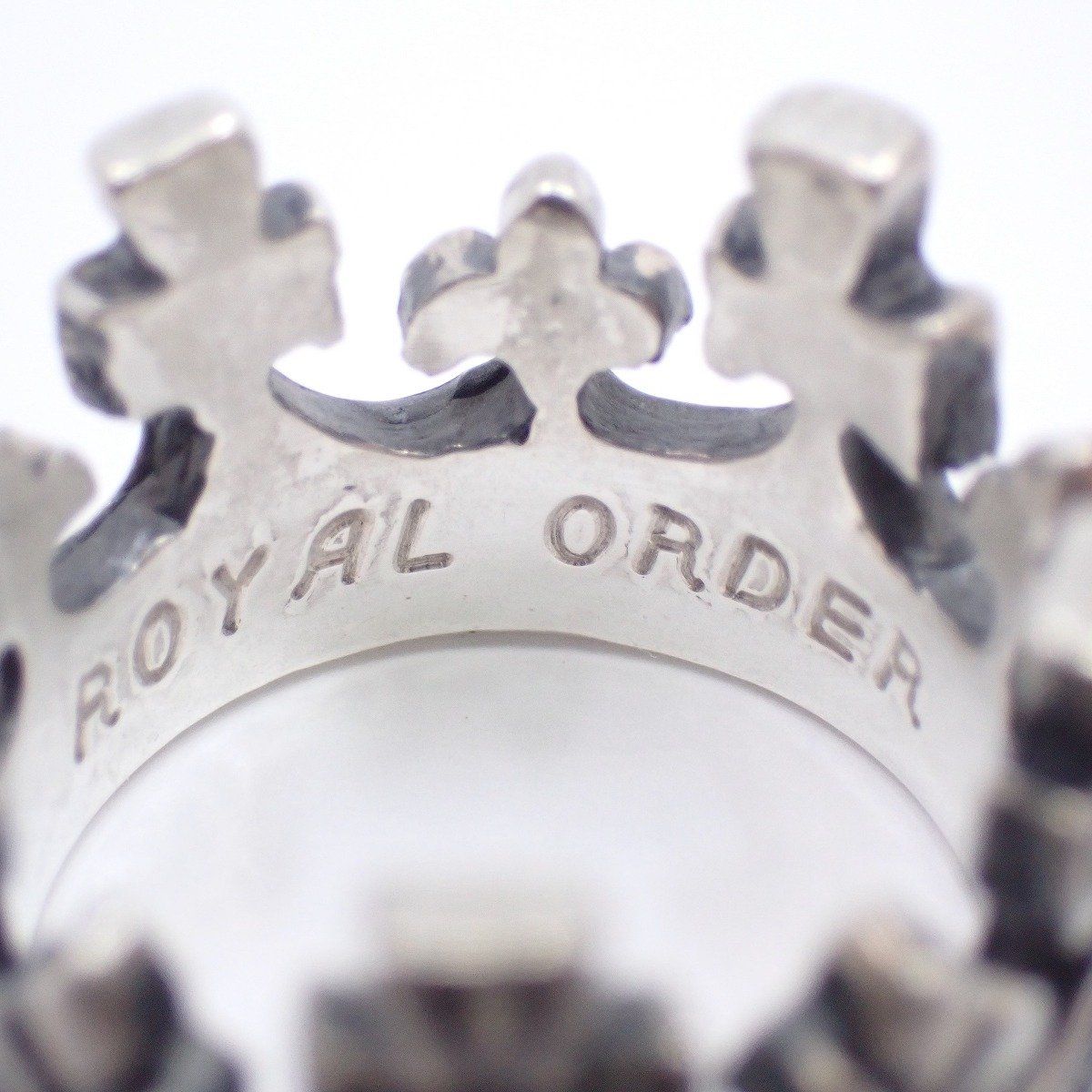 ROYAL ORDER ロイヤルオーダー ラージクラウン リング 指輪 シルバー