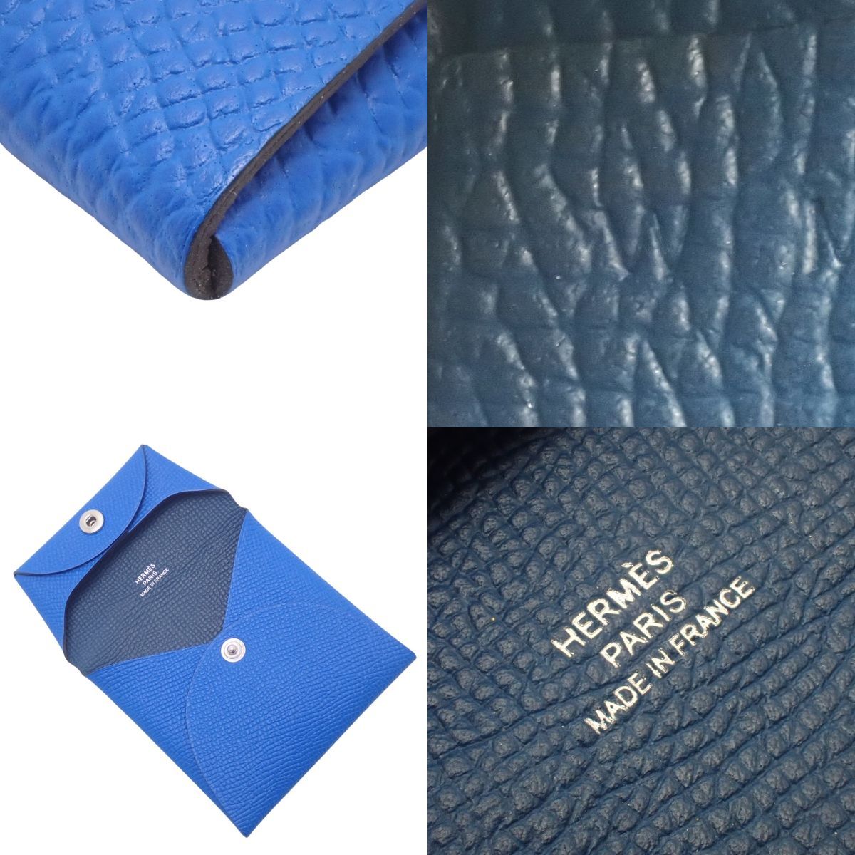 HERMES(エルメス) バスティア ヴェルソ ブルーイドラ ディープブルー