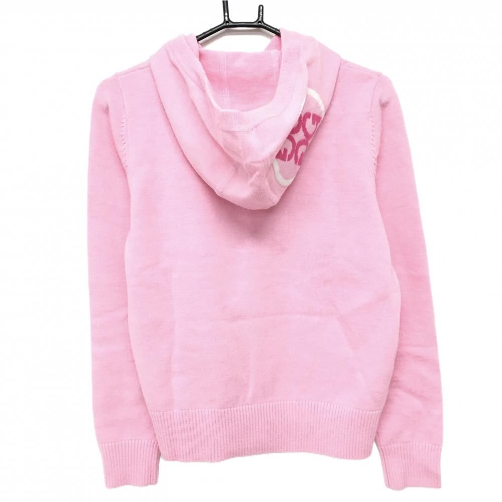 美品】ジーフォア フード付セーター ピンク ニット 韓国モデル フード