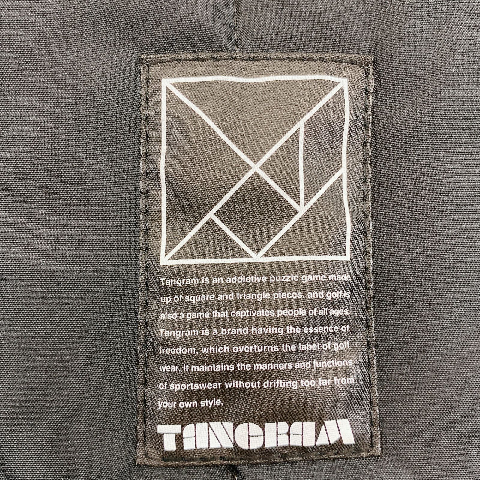 □ Tangram ノースリーブ ベスト ブラック 黄ロゴ サイズM 中古品